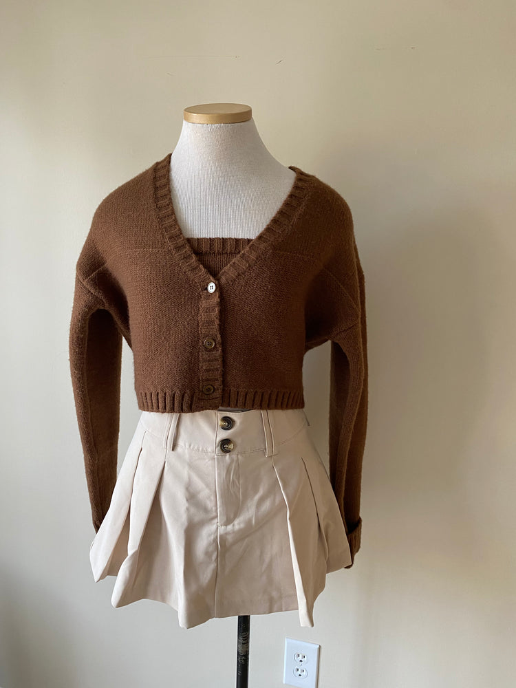 
            
                Load image into Gallery viewer, brown sweater set
            
        